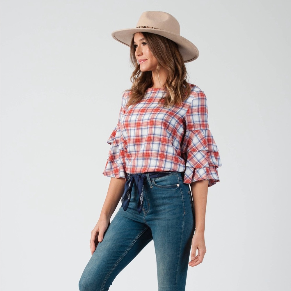 Plaid Lucca Coture top